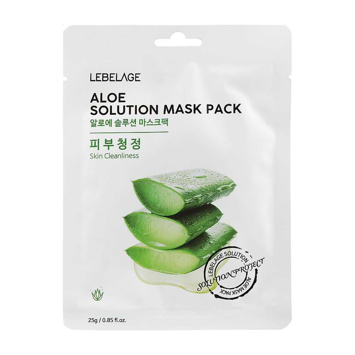 Тканинна маска для обличчя Lebelage Aloe Solution Mask Pack, 25 г